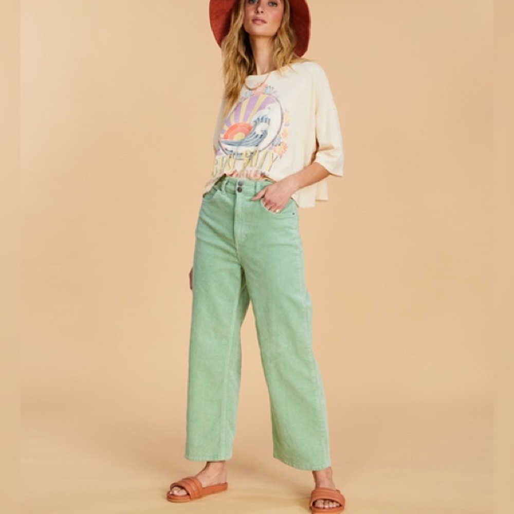 Billabong x Salty Blonde High-Waisted Corduroy Pants - Picture 5 of 12